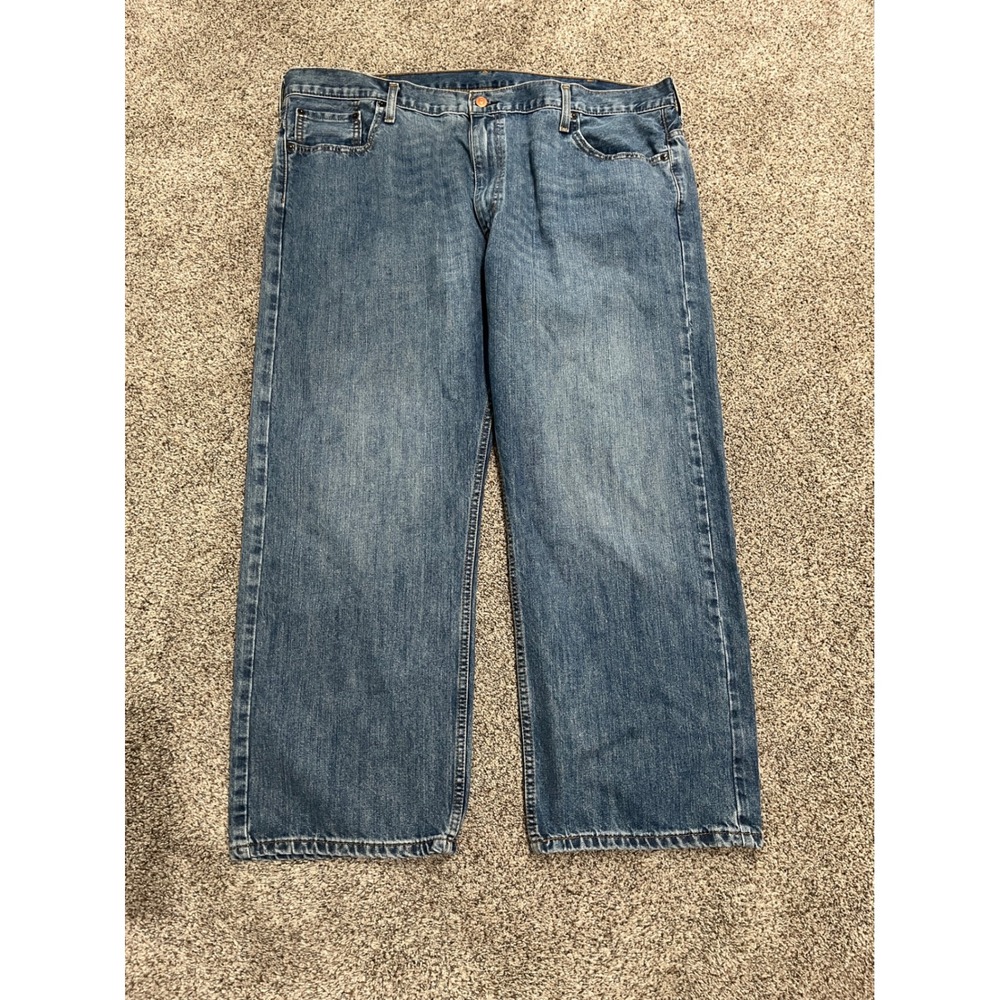 Levis 569 Loose Straight Leg Jeans Mens 44x30 Blue Denim Baggy Relaxed Fit
